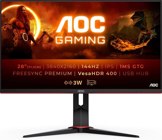 aoc g2 u28g2xu 4k ips 144hz gaming monitor 28 inch