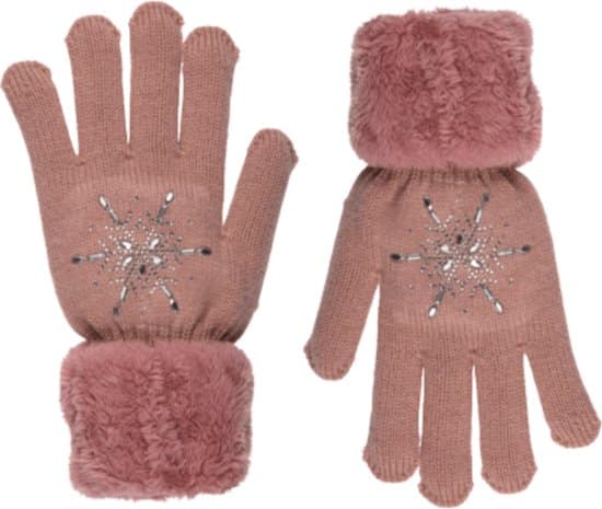 handschoenen dames roze one size voor de winter
