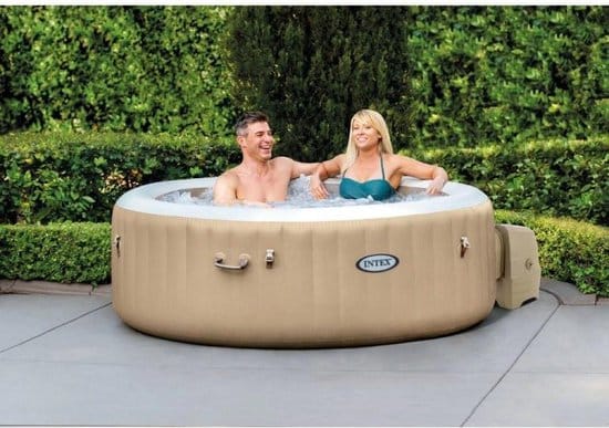 intex pure spa plus bubble massage 4 persoons opblaasbare jacuzzi