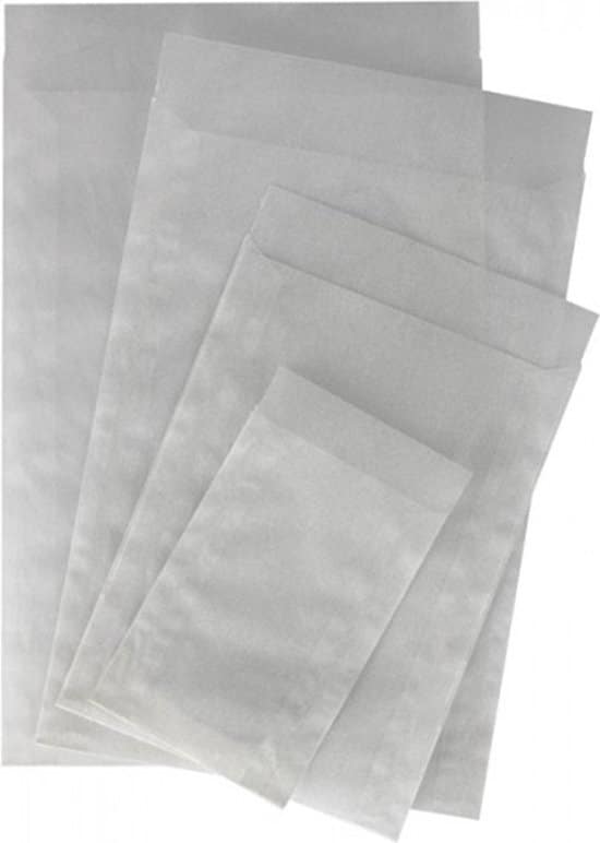 lindner pergamijn 45 x 60 mm 20 mm klep 500x papier envelop 1 1