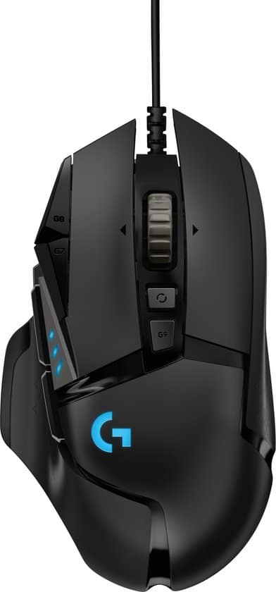 logitech g502 hero bedrade gaming muis 25k dpi zwart