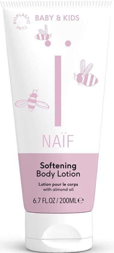 naif verzachtende bodylotion baby en kids 200ml met natuurlijke