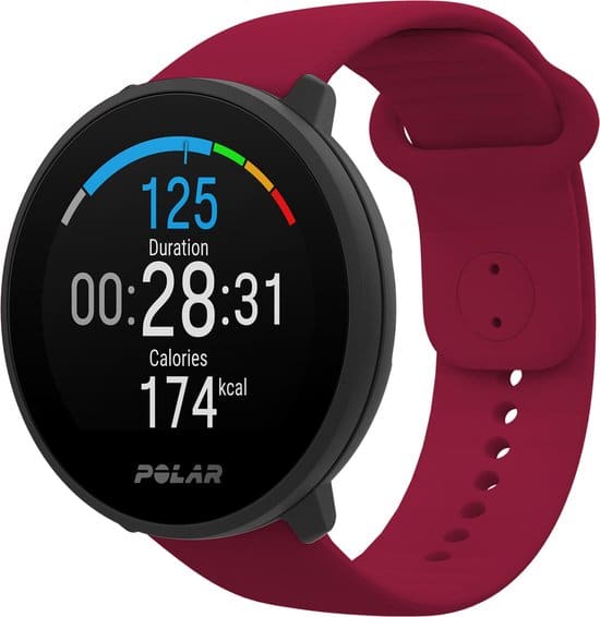 polar unite fitness horloge en tracker rood s l