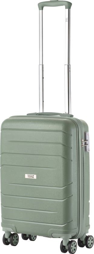 travelz big bars handbagagekoffer 55cm met tsa slot ultrasterk olijf