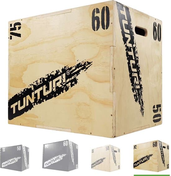 tunturi plyo box voor krachttraining houten fitness kist jump box 1