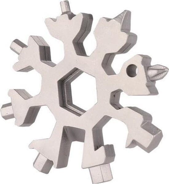 18 in 1 multi tool portable outdoor octagonal snowflake edc tool wrench mini