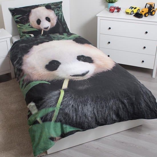 animal pictures panda dekbedovertrek eenpersoons 140 x 200 cm multi