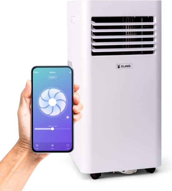 blumill smart airco mobiele airco met wifi 9000 btu airconditioning