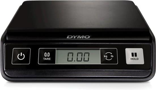 dymo digitale pakket en verzendweegschaal tot 1 kg capaciteit 20 cm x 20 cm
