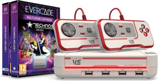 evercade vs home console premium pack 2 controllers 2 cartridges