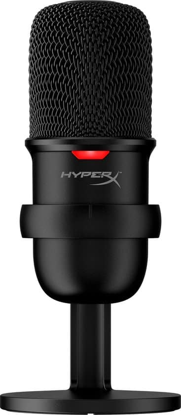 hyperx solocast usb condenser gaming microfoon pc mac ps4 zwart