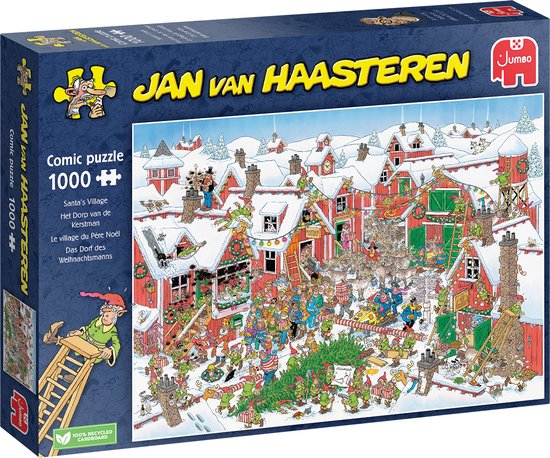 jan van haasteren het dorp van de kerstman 1000 stukjes legpuzzel