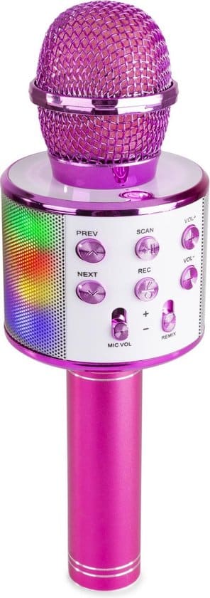 karaoke microfoon karaoke set max km15p draadloze karaokemicrofoon met