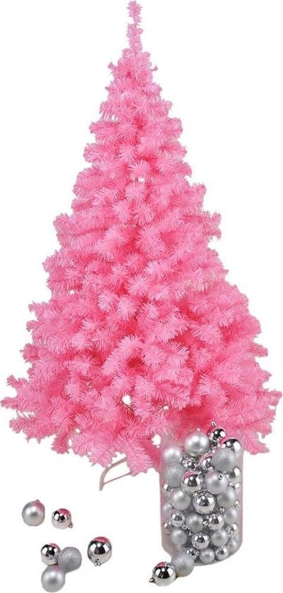 kunst kerstboom kunstboom roze 150 cm kunst kerstbomen kunstbomen