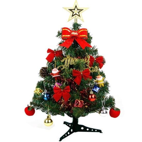 mini kerstboom met decoratie en lichtjes 60cm verlichting op batterijen
