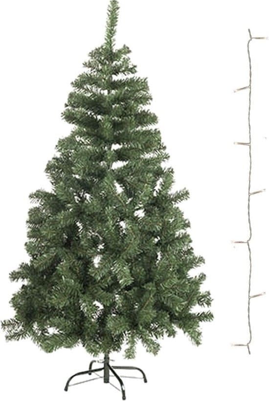 mini kunst kerstboom 60 cm met helder witte verlichting