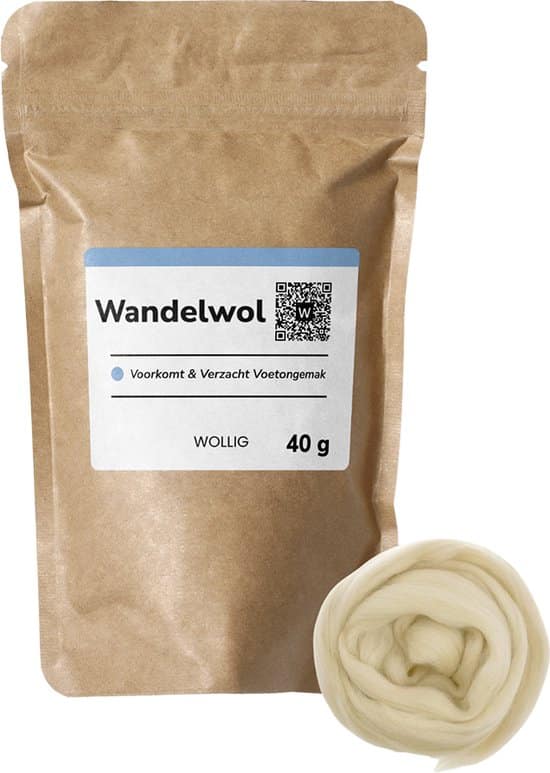 mooisee premium wandelwol 40 gram anti druk wol voor voeten natuurlijke