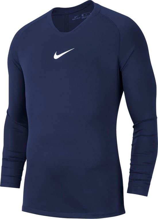 nike park dry first layer longsleeve thermoshirt maat m mannen navy wit