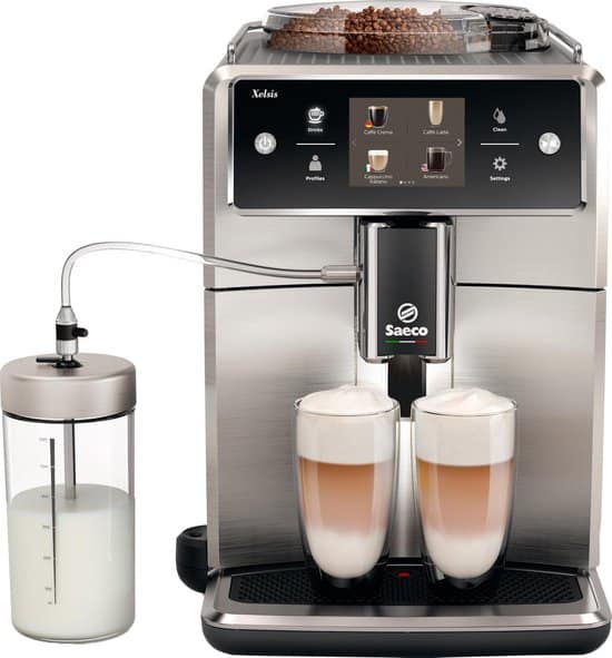 saeco xelsis sm7785 00 rvs volautomatische espressomachine voor 20 dranken