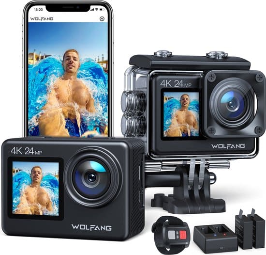 wolfang ga200 action camera 4k 24mp waterdicht 40m onderwater camera eis