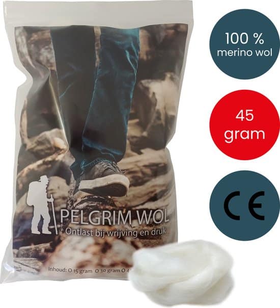 45 gram pelgrim wol antidruk wandelwol nummer 1 anti druk wol voor 1