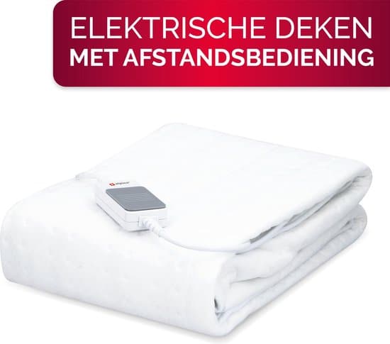 alpina elektrische deken warmtedeken 3 standen met afstandsbediening