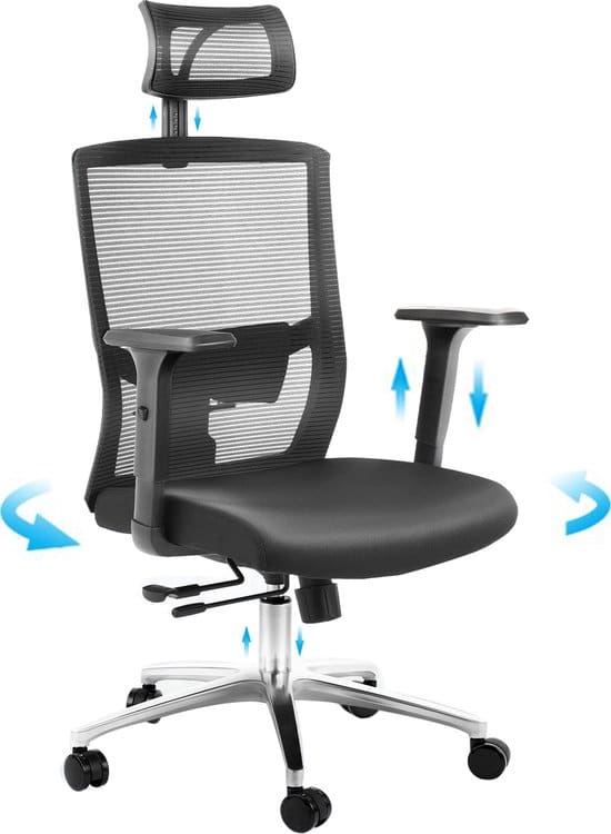 foxsport ergonomische bureaustoel bureaustoelen voor volwassenen office