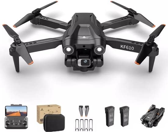 kf610 quad drone met 4k dual camera s gratis extra accu automatische