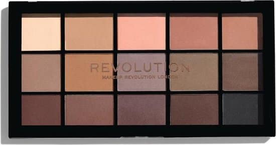 makeup revolution palette eye shadow re loaded palette basic mattes 15