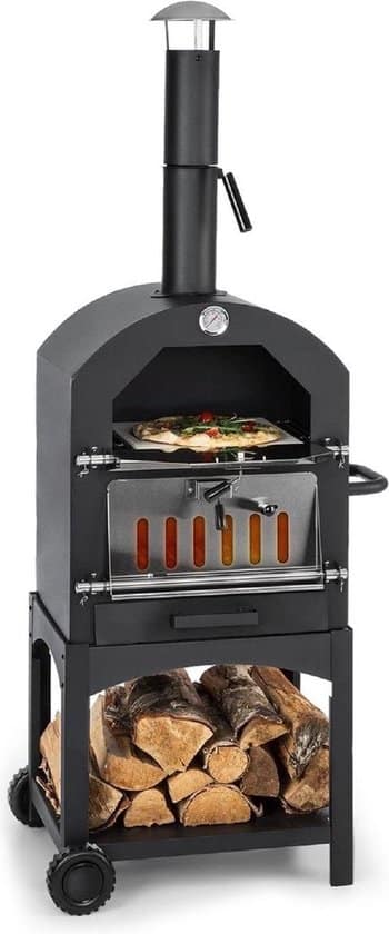 maxxgarden pizza oven buiten houtskool incl pizzasteen