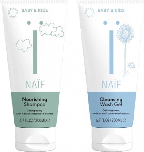 naif baby wasgel shampoo voordeelverpakking babyverzorging 2 x 200 ml