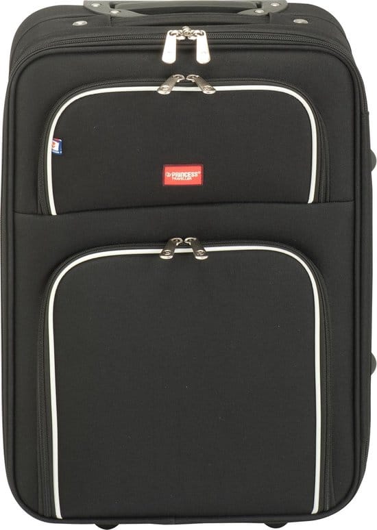 princess traveller barcelona handbagage koffer zwart s 55cm