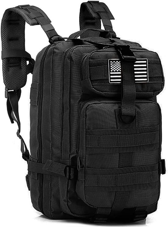 tactical backpack 38 l tactische rugzak sport school werk zwart