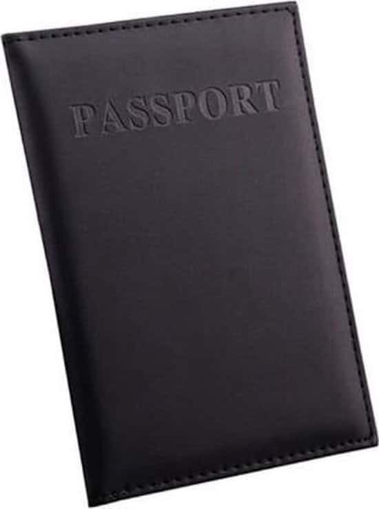 zwarte paspoort protector beschermhoes paspoorthouder cover mapje