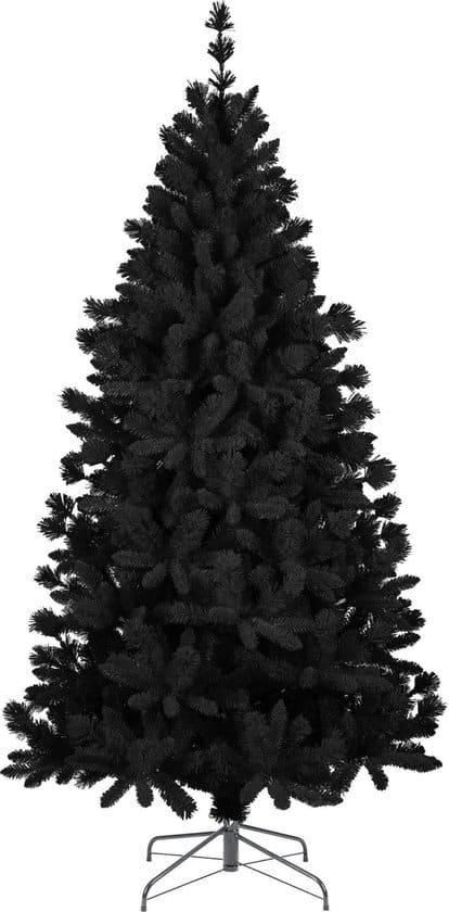 a perfect christmas teddy kunstkerstboom zwarte sneeuw 180cm