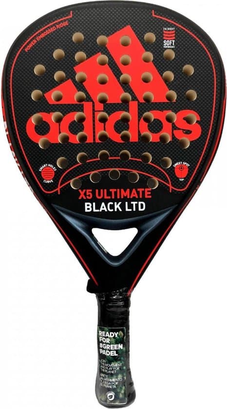 adidas x5 ultimate black ltd diamond oversized 2021 padel racket