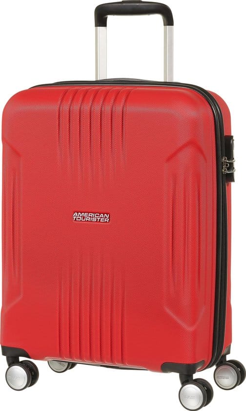 american tourister tracklite spinner handbagage koffer 55 cm flame red