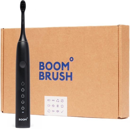 boombrush elektrische tandenborstel zwart 90 dagen batterij duurzaam