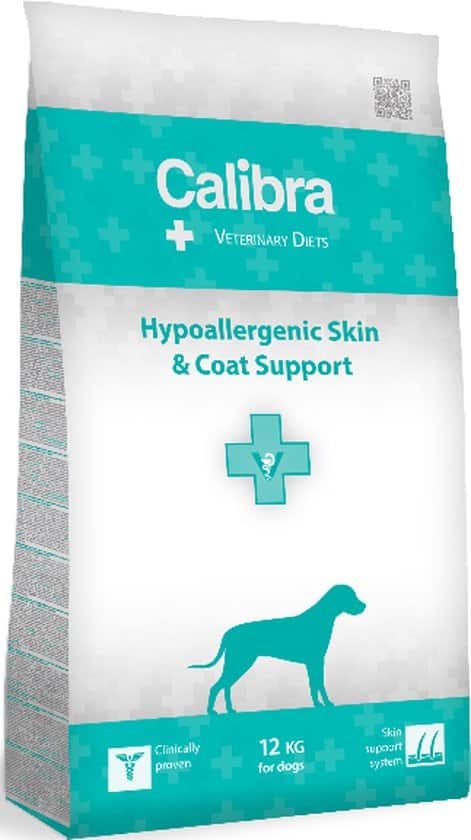calibra dog veterinary diets hypoallergenic skin and coat support 12 kg