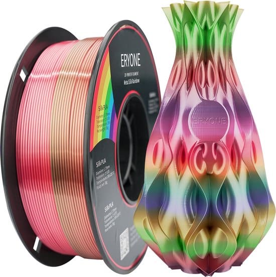 eryone silk regenboog pla 1kg 1 75mm voor 3d printer 3d pen filament