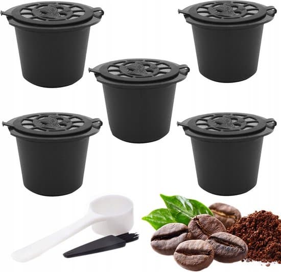 herbruikbare nespresso koffie cup 5 stuks navulbare koffiecapsules