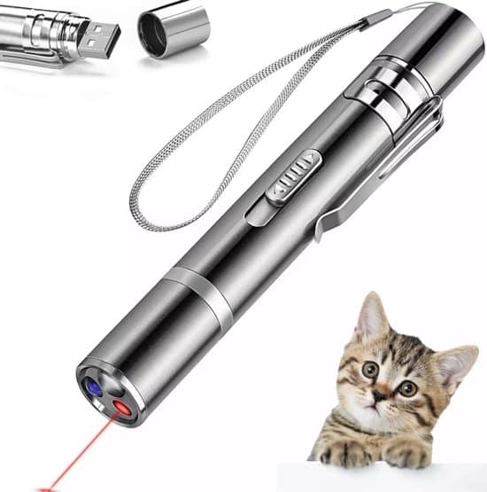 hoogwaardig laserlampje voor katten usb oplaadbaar 7 in 1 laserpen