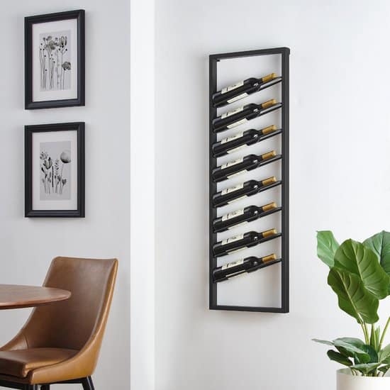 inhomexl brickk hangend wijnrek industrieel flessenrek minimalistisch
