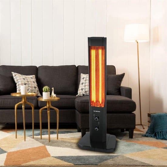 kumtel mh 1200 infrarood staande warmtestraler met thermostaat infrarood