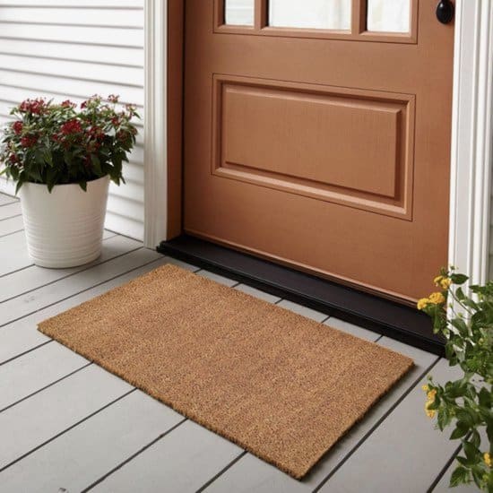 omid home naturel deur mat binnen buiten droogloopmat 60x90 cm