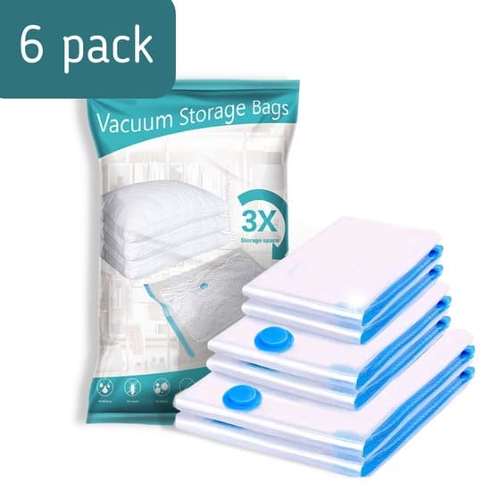 sealos 6 pack vacuumzakken voor kleding en dekbedden verschillende maten