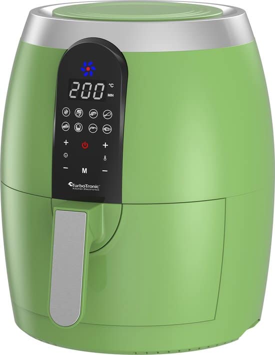 turbotronic af10d digitale airfryer heteluchtfriteuse 35l groen