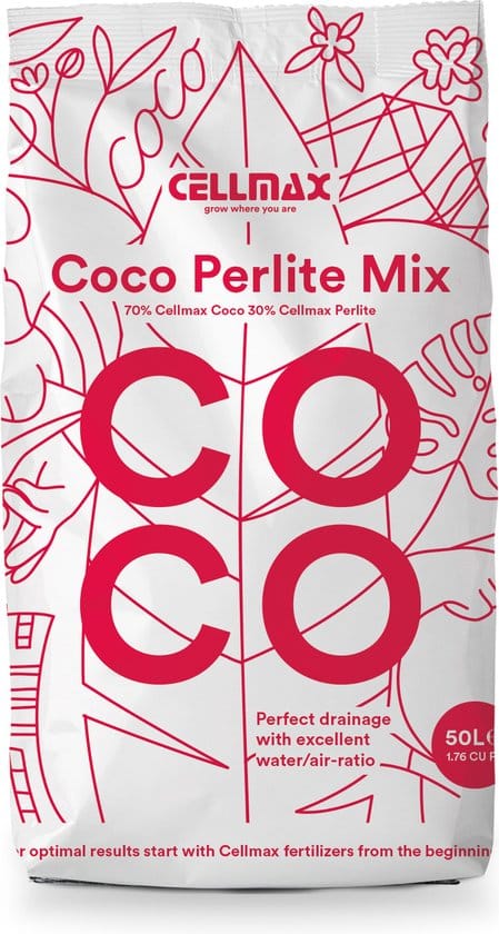 cellmax kokos perliet mix 50l kokos potgrond 70 kokosvezel 30 perliet