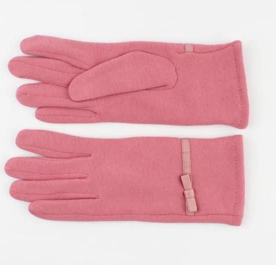 indini handschoenen winter handschoen peachskin met glans bandje
