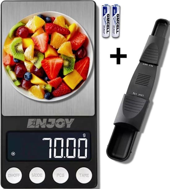 mini digitale keukenweegschaal precisie 0 1 tot 500 gram incl batterijen